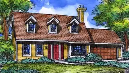 image of small modern house plan 1468